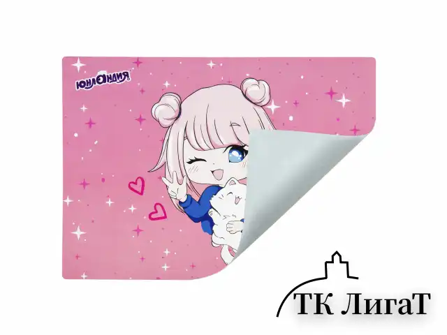 Настольное покрытие ЮНЛАНДИЯ, А4+, пластик, 33x23 см, "Anime pals", 272371