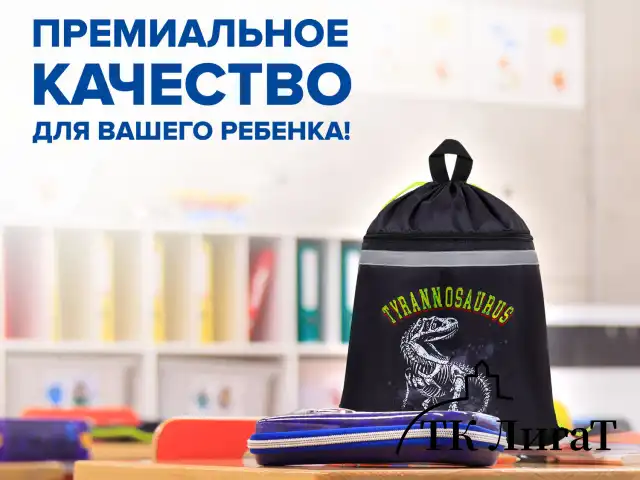 Мешок для обуви BRAUBERG, с петлей, светоотражающая полоса, 2 отделения, 46х36 см, Tyrannosaur, 272399