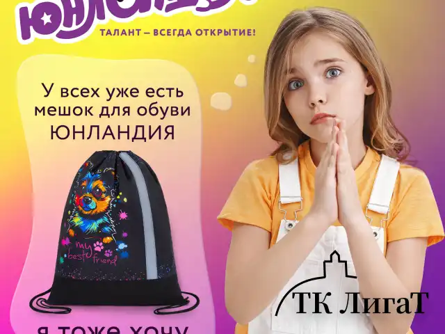 Мешок для обуви ЮНЛАНДИЯ, плотный, светоотражающая полоса, 46х36 см, "True friend", 272410