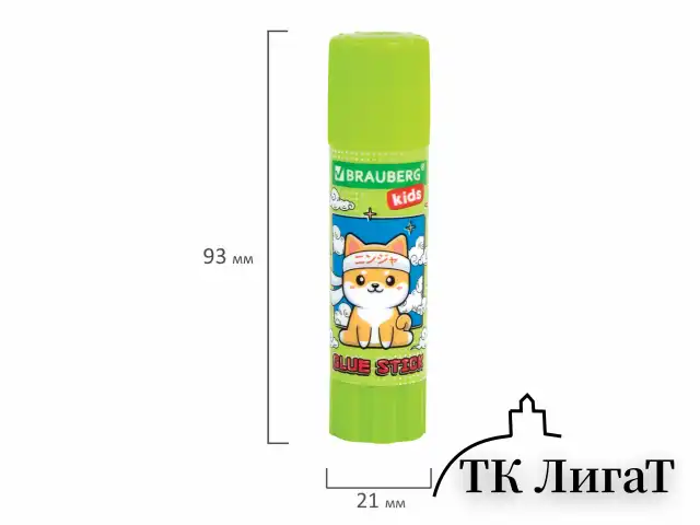 Клей-карандаш "Anime" 15 г, BRAUBERG KIDS, ассорти, 272472