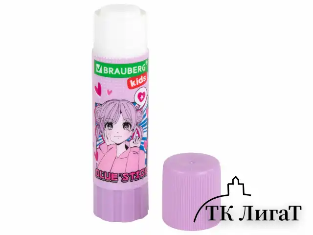 Клей-карандаш "Anime" 15 г, BRAUBERG KIDS, ассорти, 272472