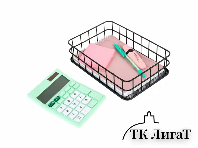 Органайзер корзинка для косметики и мелочей металлическая MONTE VITA, 242х162х63 мм, черный, 272482