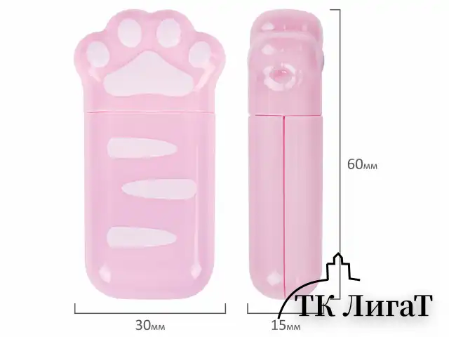 Корректирующая лента BRAUBERG KIDS "ЛАПКИ", 5 мм х 6 м, ВЫГОДНАЯ УПАКОВКА 2 штуки в блистере, 272498