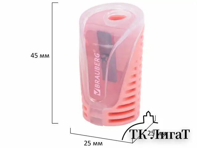 Точилка с контейнером BRAUBERG "CELL PASTEL", пастельные цвета ассорти, 272503