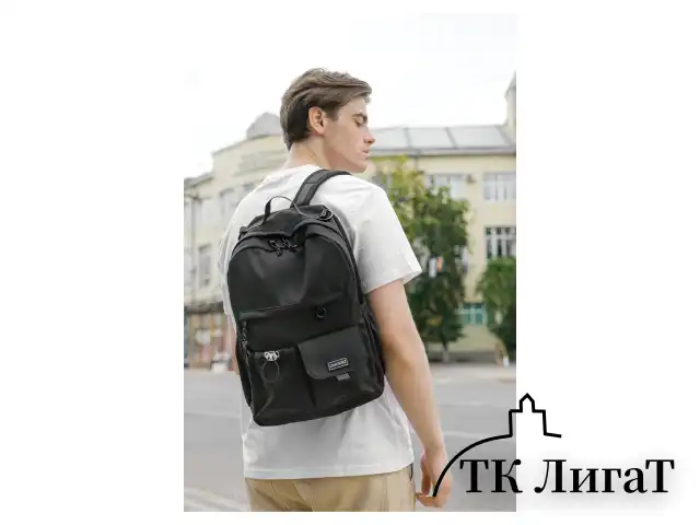 Рюкзак HEIKKI EDITION (ХЕЙКИ) универсальный, 6 карманов, черный, 42х30х14 см, 272540