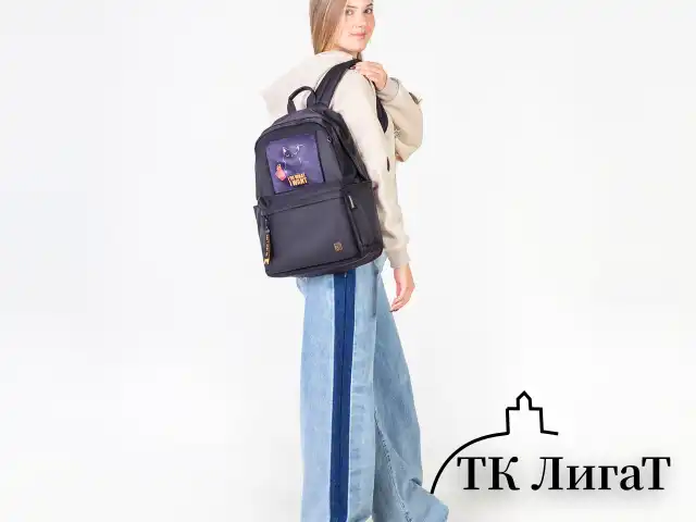 Рюкзак BRAUBERG FASHION CITY универсальный, карман-антивор, Cat, черный, 44х31х16 см, 272569