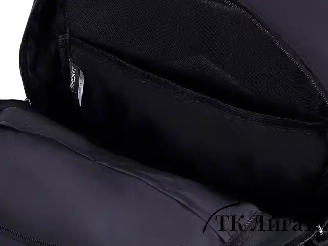 Рюкзак HEIKKI FUSION (ХЕЙКИ) универсальный, USB-порт, черный с белыми вставками, 45х31х15 см, 272578