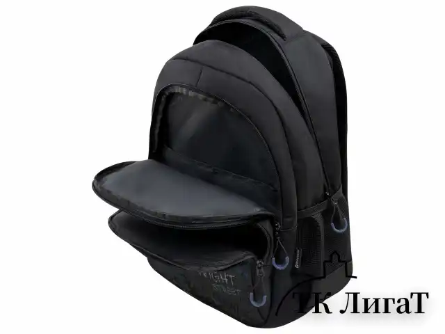 Рюкзак BRAUBERG CONCEPT универсальный, 2 отделения, светоотражающий принт, Night city, 45х30х18 см, 272582
