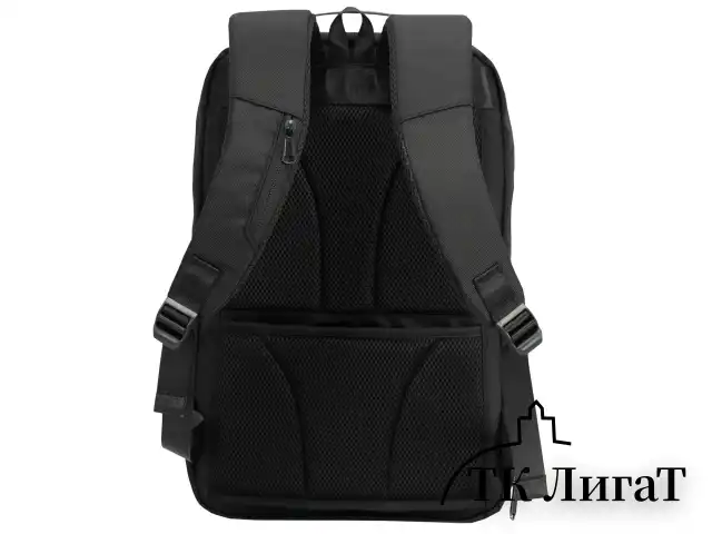 Рюкзак HEIKKI HIGH TECH (ХЕЙКИ) с отделением для ноутбука, USB-порт, черный, 46x30x10 см, 272588