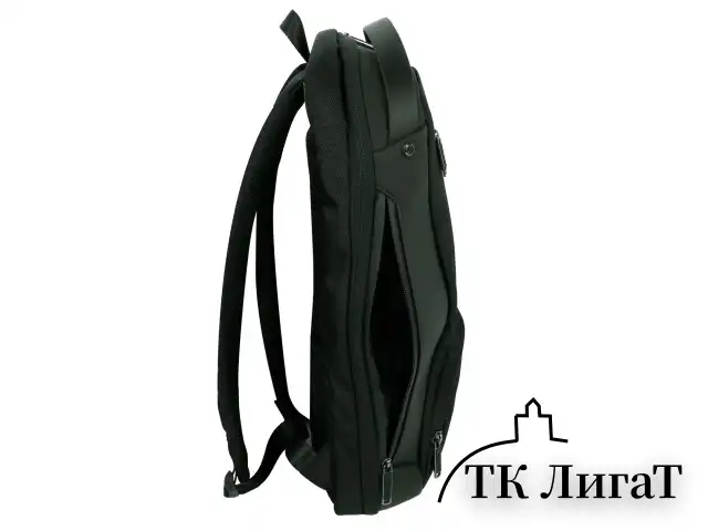 Рюкзак HEIKKI HIGH TECH (ХЕЙКИ) с отделением для ноутбука, USB-порт, черный, 46x30x10 см, 272588