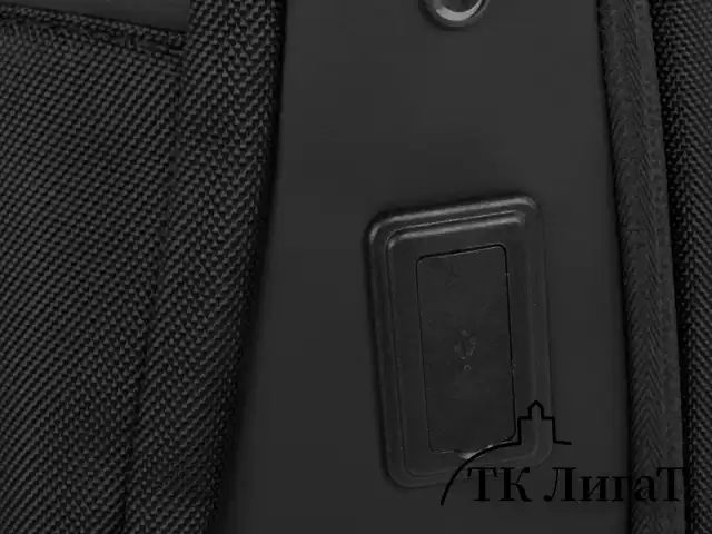 Рюкзак HEIKKI HIGH TECH (ХЕЙКИ) с отделением для ноутбука, USB-порт, черный, 46x30x10 см, 272588