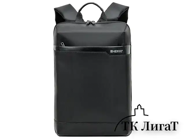 Рюкзак HEIKKI HIGH TECH (ХЕЙКИ) с отделением для ноутбука, черный, 43x28x12 см, 272589