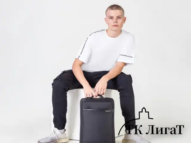 Рюкзак HEIKKI HIGH TECH (ХЕЙКИ) с отделением для ноутбука, черный, 43x28x12 см, 272589