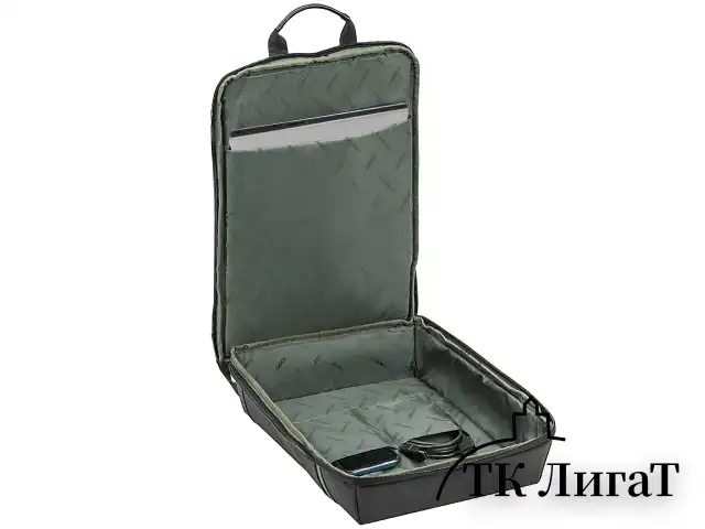 Рюкзак HEIKKI HIGH TECH (ХЕЙКИ) с отделением для ноутбука, черный, 43x28x12 см, 272589