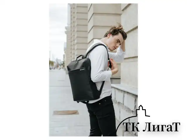 Рюкзак HEIKKI HIGH TECH (ХЕЙКИ) с отделением для ноутбука, черный, 43x28x12 см, 272589