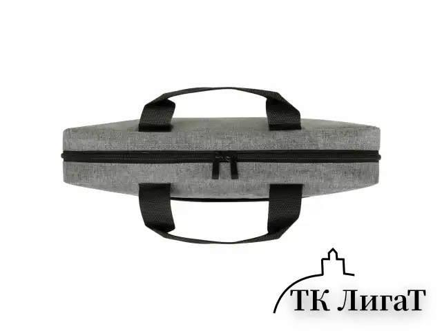 Сумка портфель HEIKKI PERSPECTIVE (ХЕЙКИ) с отделением для ноутбука 15,6", с карманом, серая, 29х40х7 см, 272595