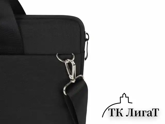 Сумка портфель HEIKKI PROFITABLE (ХЕЙКИ) с отделением для ноутбука 14", 2 кармана, черная, 26х36х3 см, 272598
