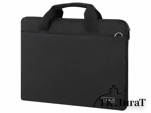 Сумка портфель HEIKKI PROFITABLE (ХЕЙКИ) с отделением для ноутбука 14", 2 кармана, черная, 26х36х3 см, 272598
