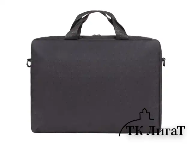 Сумка портфель BRAUBERG PRACTICAL с отделением для ноутбука 15,6", Grey line, черная, 29х40х7 см, 272604