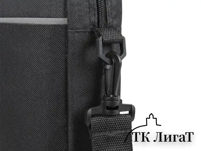 Сумка портфель BRAUBERG PRACTICAL с отделением для ноутбука 15,6", Grey line, черная, 29х40х7 см, 272604
