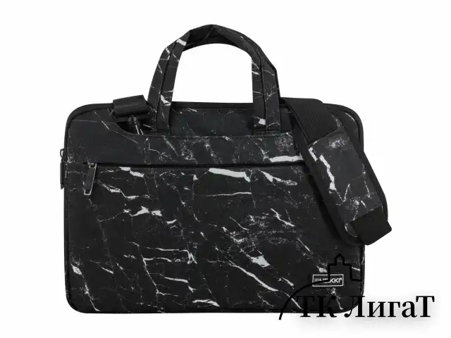 Сумка портфель HEIKKI STYLE (ХЕЙКИ) с отделением для ноутбука 13-14", 3 кармана, черная, 26х36х3 см, 272606