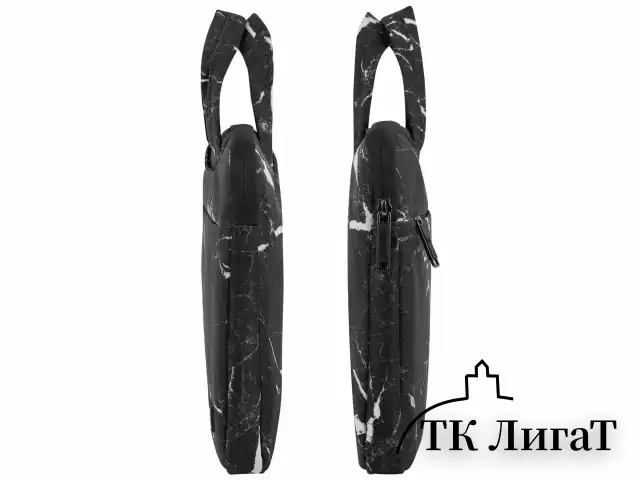 Сумка портфель HEIKKI STYLE (ХЕЙКИ) с отделением для ноутбука 13-14", 3 кармана, черная, 26х36х3 см, 272606