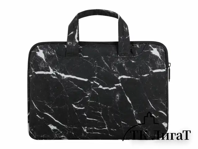 Сумка портфель HEIKKI STYLE (ХЕЙКИ) с отделением для ноутбука 13-14", 3 кармана, черная, 26х36х3 см, 272606