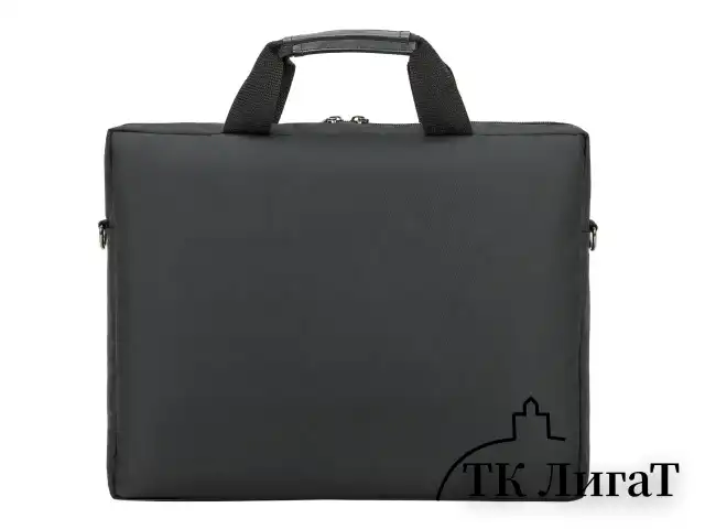 Сумка портфель HEIKKI TEMPO (ХЕЙКИ) с отделением для ноутбука 15,6", карман, Rush, черная, 30х40х4 см, 272607