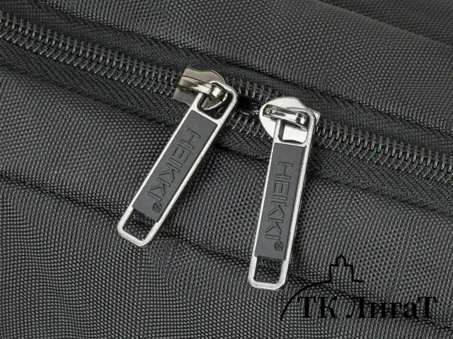 Сумка портфель HEIKKI TEMPO (ХЕЙКИ) с отделением для ноутбука 15,6", карман, Rush, черная, 30х40х4 см, 272607