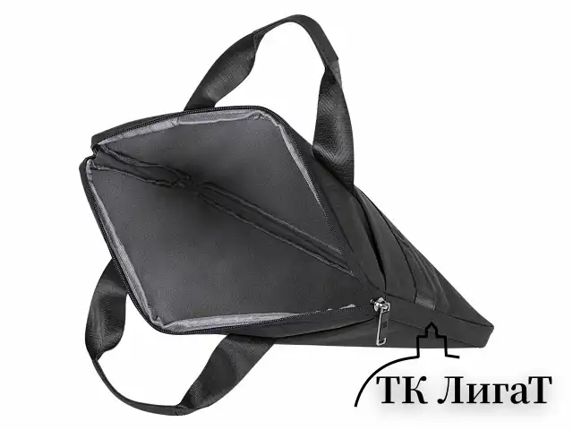 Сумка портфель HEIKKI ULTRA (ХЕЙКИ) с отделением для ноутбука 15,6", Total black, черная, 28х39х3 см, 272609