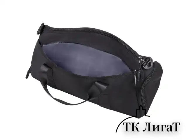 Сумка спортивная HEIKKI MOVE PLUS (ХЕЙКИ) с отделением для обуви и мокрых вещей, черная, 21x45x20 см, 272626