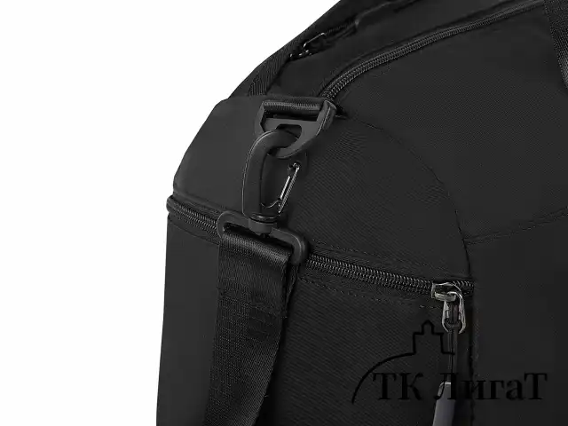 Сумка спортивная HEIKKI MOVE PLUS (ХЕЙКИ) с отделением для обуви и мокрых вещей, черная, 21x45x20 см, 272626