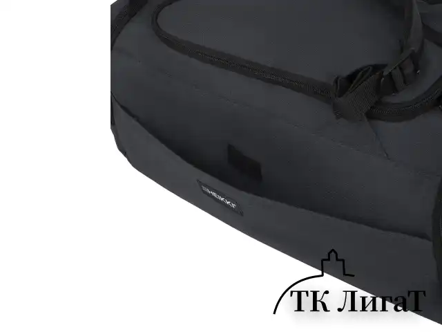 Сумка спортивная HEIKKI TRAVEL (ХЕЙКИ) с отделением для обуви, 7 карманов, темно-серая, 23х48х25 см, 272628
