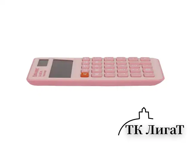 Калькулятор карманный BRAUBERG CX-102C-PK (76x126 мм), 12 разрядов, двойное питание, РОЗОВЫЙ, 272650