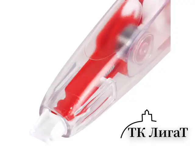 Корректирующая лента BRAUBERG "Click", 5 мм х 6 м, корпус прозрачный, автоматическая, блистер