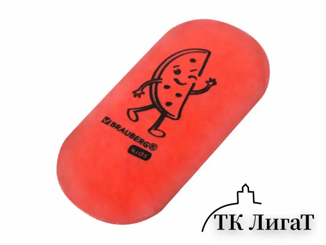 Ластики BRAUBERG KIDS "Fruits", НАБОР 6 штук, 50х23х10 мм, овальные, ассорти, 272669
