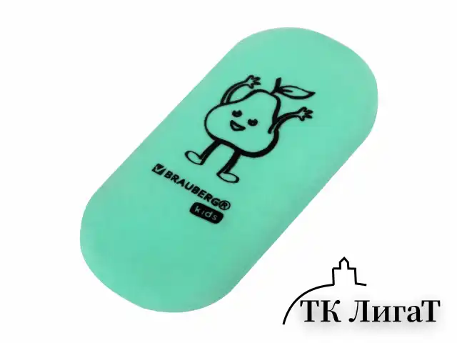 Ластики BRAUBERG KIDS "Fruits", НАБОР 6 штук, 50х23х10 мм, овальные, ассорти, 272669