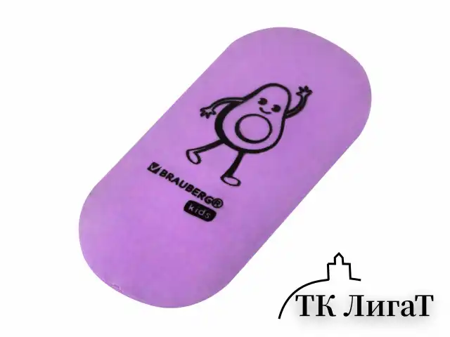 Ластики BRAUBERG KIDS "Fruits", НАБОР 6 штук, 50х23х10 мм, овальные, ассорти, 272669