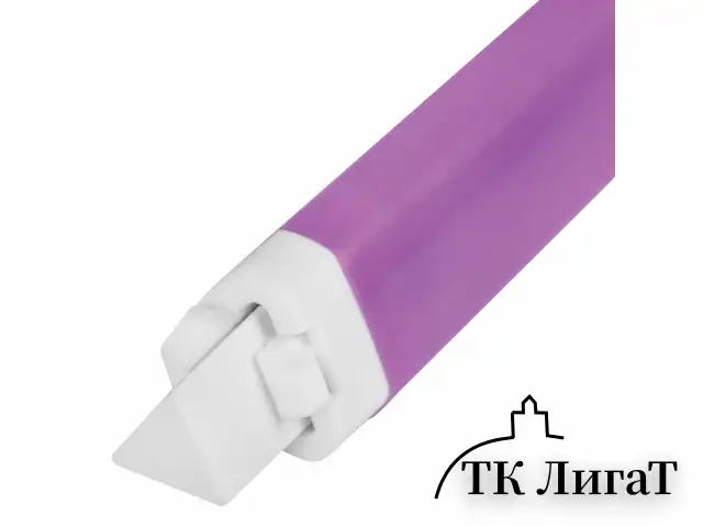 Ластик выдвижной + 2 сменных ластика BRAUBERG "TRIOS", 124х12х12 мм, лавандовый корпус, 272691