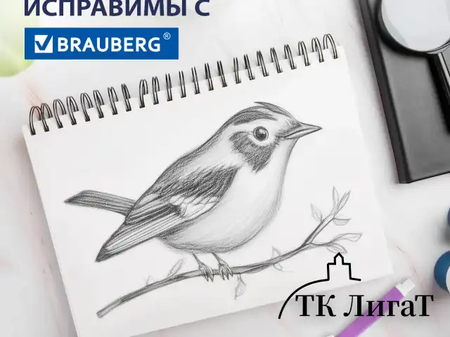 Ластик выдвижной + 2 сменных ластика BRAUBERG "TRIOS", 124х12х12 мм, лавандовый корпус, 272691