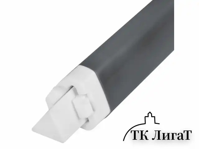 Ластик выдвижной + 2 сменных ластика BRAUBERG "TRIOS", 124х12х12 мм, графитовый корпус, 272692
