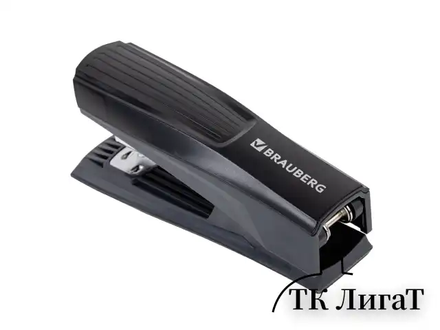 Степлер № 24/6, 26/6 BRAUBERG "SUPER", до 30 листов, черный, 272739