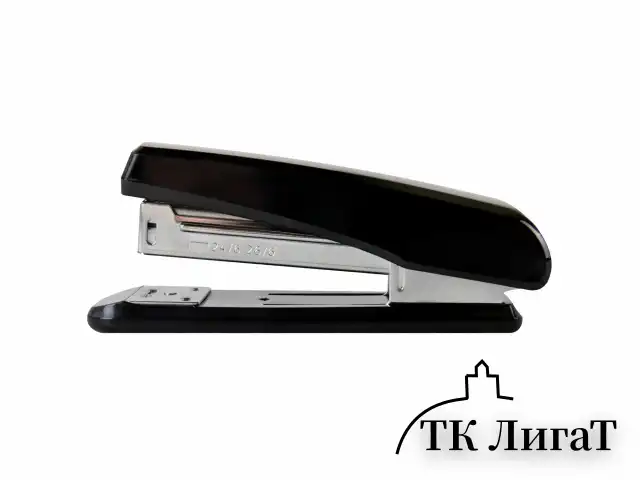 Степлер №24/6, 26/6 BRAUBERG "Standard", до 30 листов, черный, 272755