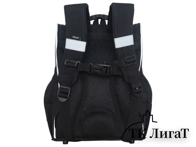 Ранец GRIZZLY анатомическая спинка, с мешком для обуви, для девочек, STARS, 33х25х13 см, RAm-484-7/1