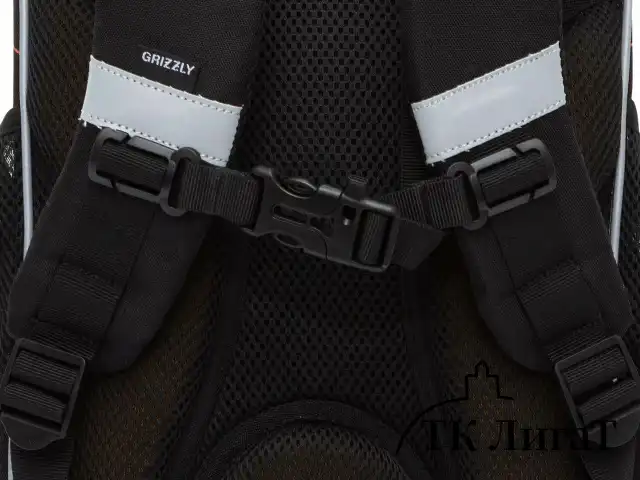 Ранец GRIZZLY анатомическая спинка, с мешком для обуви, для мальчиков, SERIOUS, 33х25х13 см, RAm-485-6/1