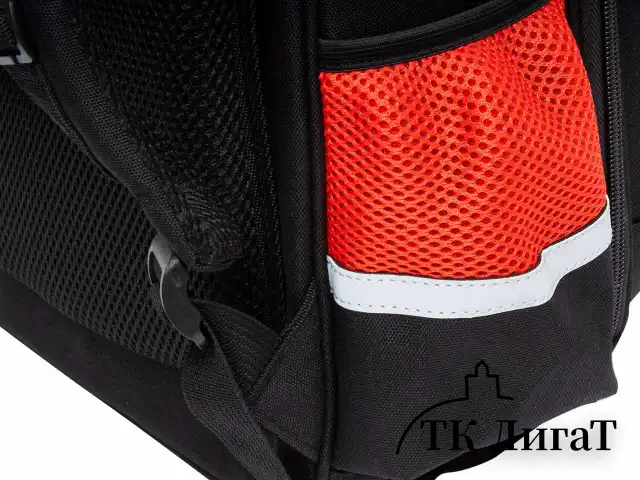 Ранец GRIZZLY анатомическая спинка, с бейджем, для мальчиков, RACER, 36х28х20 см, RAz-487-12/1