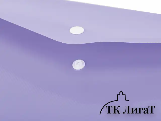 Папка-конверт с кнопкой ERICH KRAUSE "Diagonal Pastel", А4, до 120 л., непрозрачная, ассорти, 0,18 мм, 50322