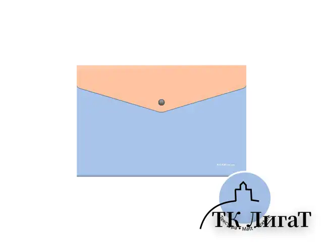 Папка-конверт с кнопкой ERICH KRAUSE "Matt Pastel Bloom", А4, до 120 листов, с карманом, ассорти, 0,18 мм, 61149