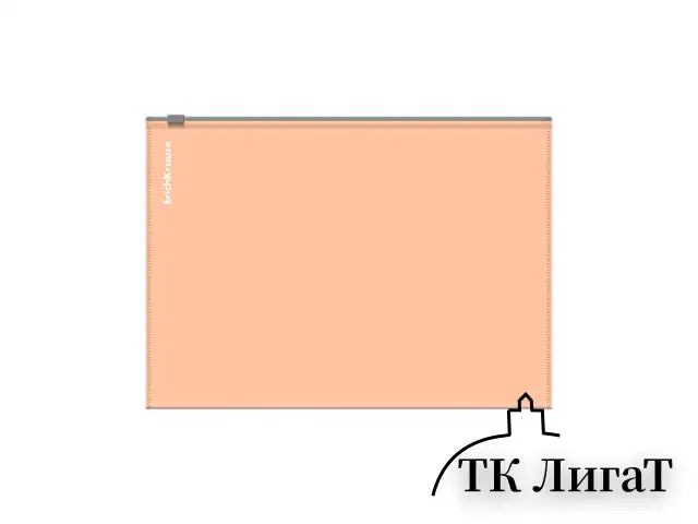 Папка-конверт на молнии ERICH KRAUSE "Matt Pastel Bloom" А5+ (250х180 мм), ассорти, 0,18 мм, 61170
