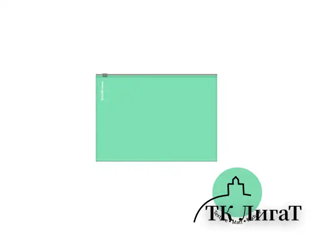 Папка-конверт на молнии ERICH KRAUSE "Matt Pastel Bloom" А5+ (250х180 мм), ассорти, 0,18 мм, 61170